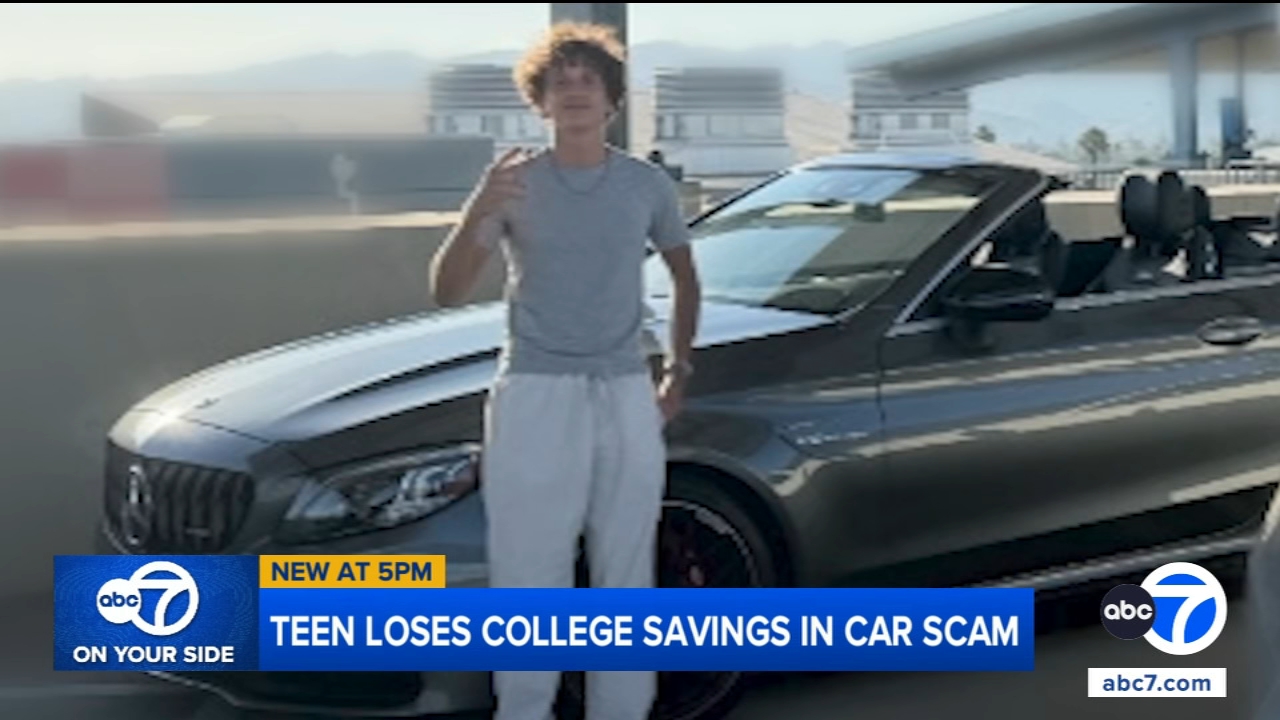 Arrod Berjis says he lost college savings in car scam, apparent DMV mistake that led to repossession in Los Angeles, California; teen seeks answers from Carvana, DMV
       — WABC-TV Eyewitness News (ABC7 NY)